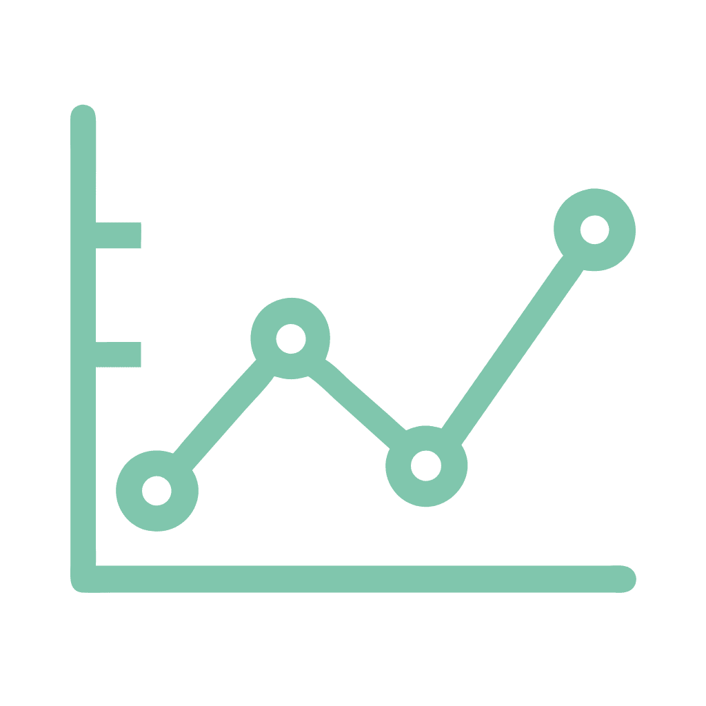 Light green gear icon with a circular interior design, displayed on a transparent background.
