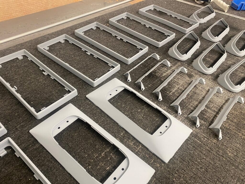 Functional prototypes used to illustrate tooling impact on production speed and cost at ID Mouldings