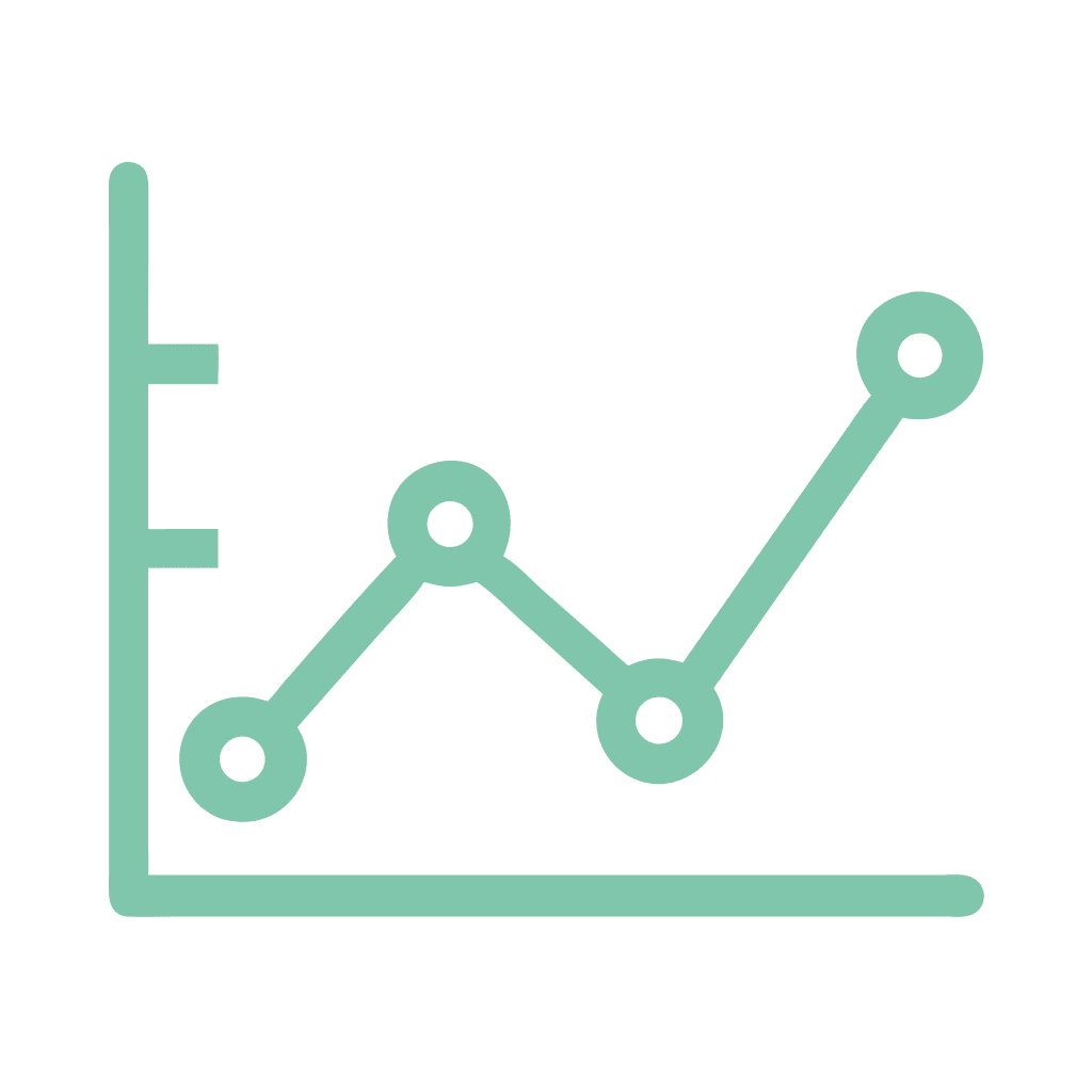 Light green gear icon with a circular interior design, displayed on a transparent background.